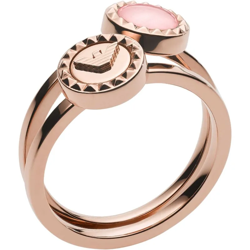 Sieviešu Gredzens Emporio Armani EGS2694221505 Rozā zelts