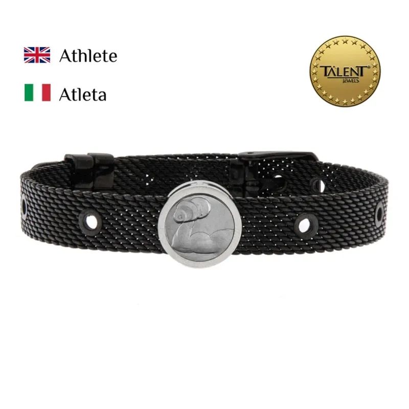 Unisex Käevõru Athlete Talent Jewels TJA-1-11-03-2-235 Must