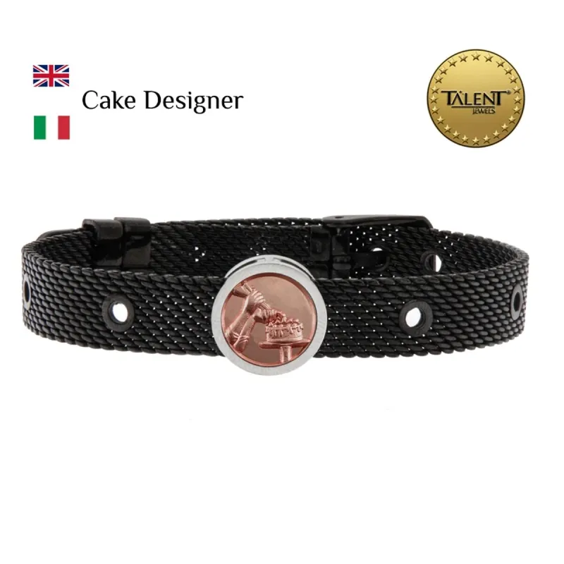 Unisex rannekorut Cake Designer Talent Jewels TJA-3-04-02-2-235 Musta