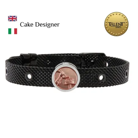 Unisex Aproce Cake Designer Talent Jewels TJA-3-04-02-2-235 Melns