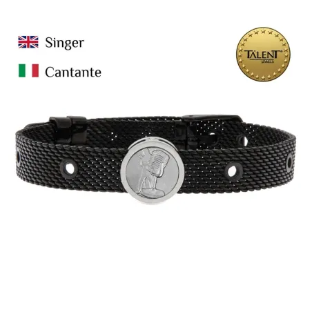 Unisex Aproce Singer Talent Jewels TJA-4-02-03-2-235 Melns
