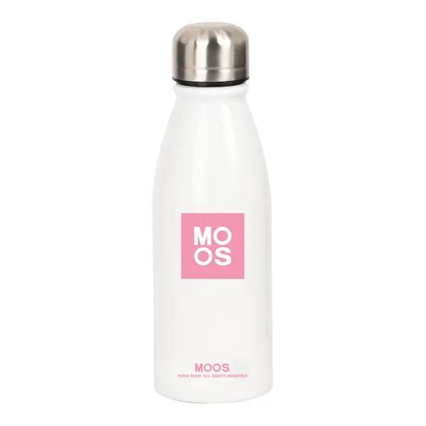 Water bottle Moos Passion Multicolour Polyester Metal Recycled 500 ml