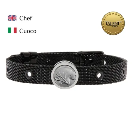 Unisex Käevõru Chef Talent Jewels TJA-3-05-03-2-235 Must