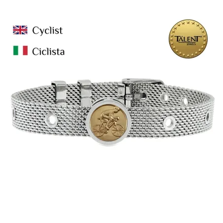 Unisex Bracelet Cyclist Talent Jewels TJA-1-01-01-1-235 Silver