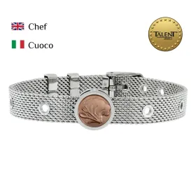 Unisex Käevõru Chef Talent Jewels TJA-3-05-02-1-235 Hõbedane