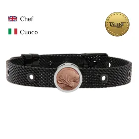 Unisex Käevõru Chef Talent Jewels TJA-3-05-02-2-235 Must