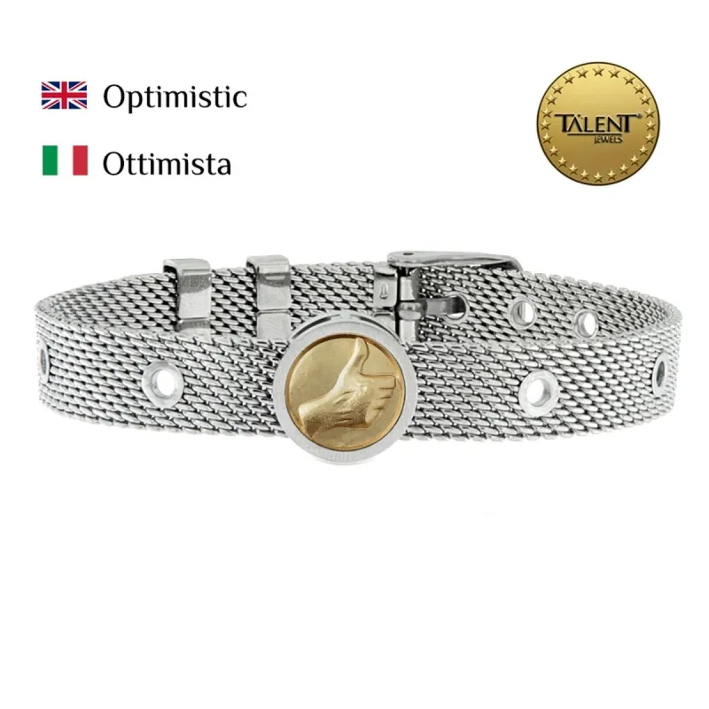 Unisex Bracelet Optimistic Talent Jewels TJA-5-13-01-1-235 Silver