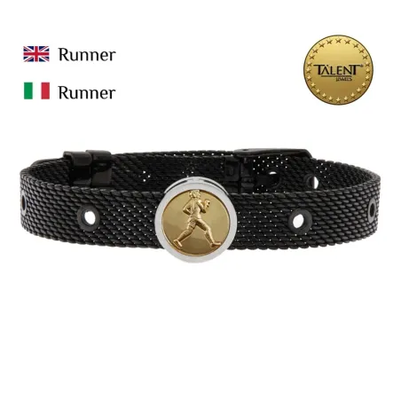 Unisex Bracelet Runner Talent Jewels TJA-1-19-01-2-235 Black