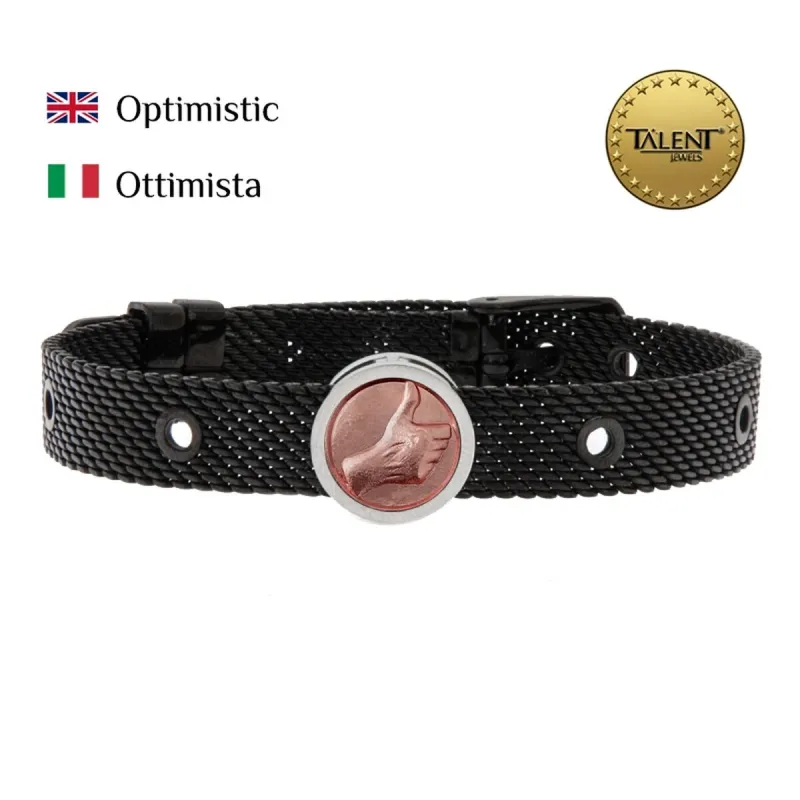 Unisex rannekorut Optimistic Talent Jewels TJA-5-13-02-2-235 Musta