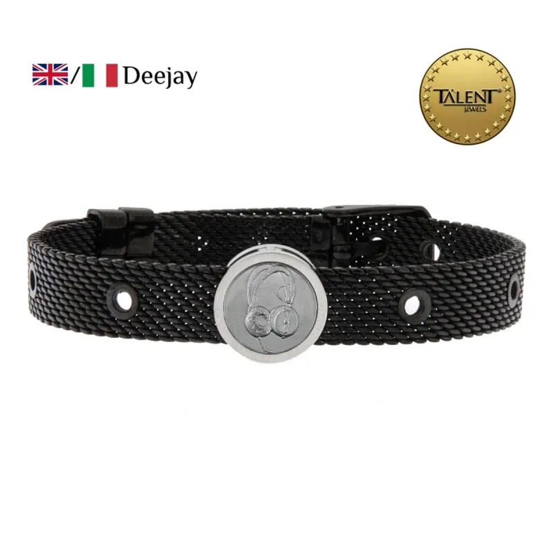Unisex Bracelet Deejay Talent Jewels TJA-4-05-03-2-235 Black