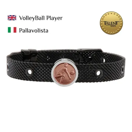 Unisex Käevõru VolleyBall Player Talent Jewels TJA-1-12-02-2-235 Must
