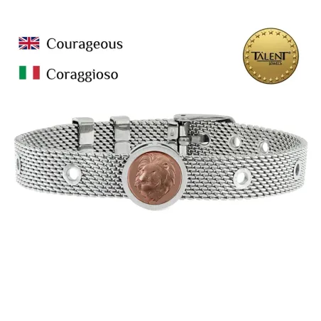 Unisex Käevõru Courageous Talent Jewels TJA-5-05-02-1-235 Hõbedane