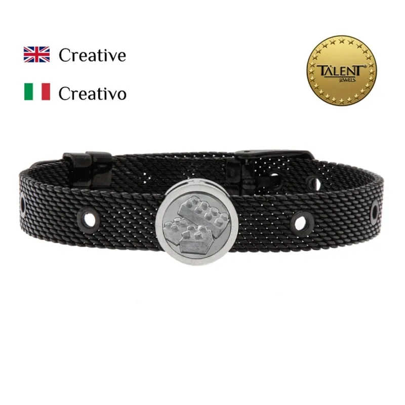 Unisex Bracelet Creative Talent Jewels TJA-5-06-03-2-235 Black