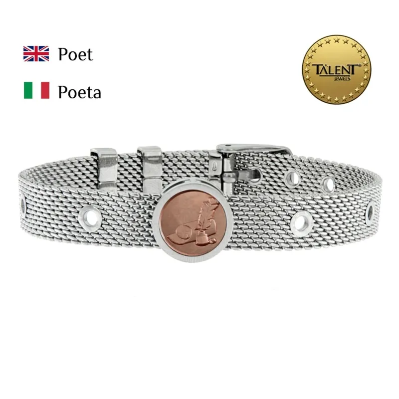 Unisex Aproce Poet Talent Jewels TJA-3-12-02-1-235 Sudrabains