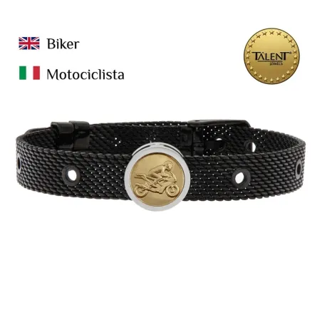 Браслеты унисекс Biker Talent Jewels TJA-1-09-01-2-235 Чёрный