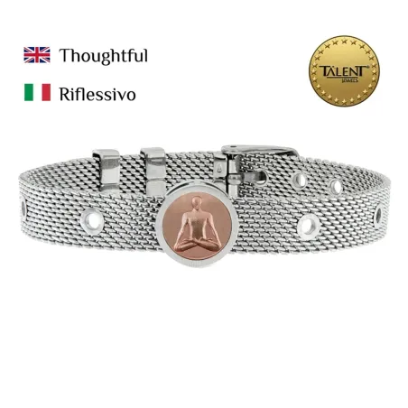 Браслеты унисекс Thoughtful Talent Jewels TJA-5-10-02-1-235 Серебристый