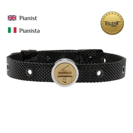 Unisex rannekorut Pianist Talent Jewels TJA-4-06-01-2-235 Musta