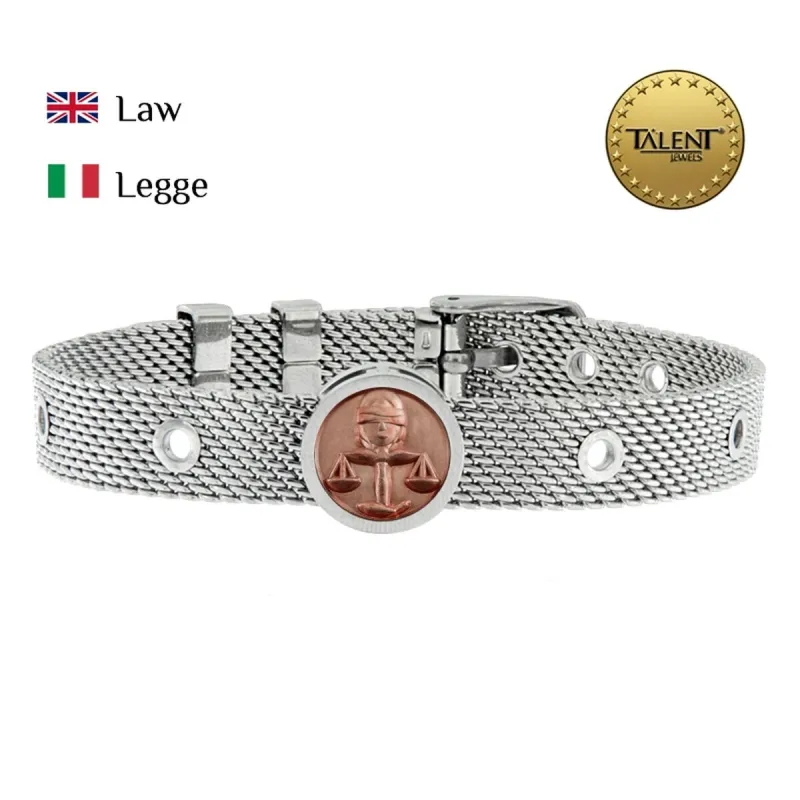 Unisex Käevõru Law Talent Jewels TJA-2-05-02-1-235 Hõbedane