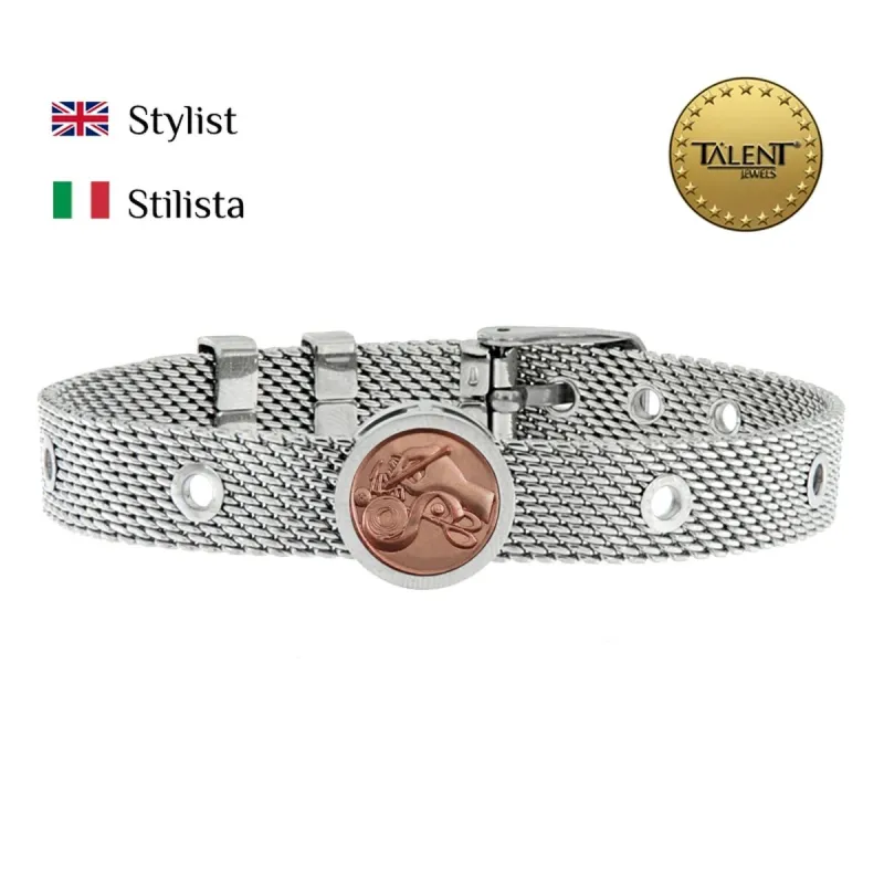 Unisex Aproce Stylist Talent Jewels TJA-3-16-02-1-235 Sudrabains