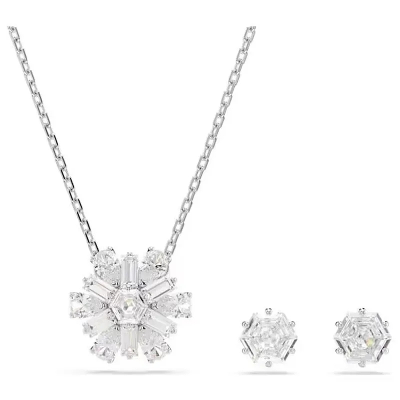 Sievietes kaklarota un saskaņošanas auskari noteikt Swarovski 5691486