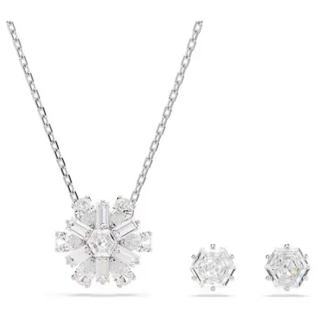 Moteriškas vėrinys bei suderintų aukskarų komplektas Swarovski 5691486