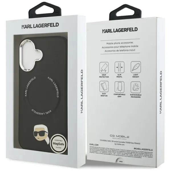 Karl Lagerfeld Karl Pin MagSafe - Case for iPhone 17 (black)