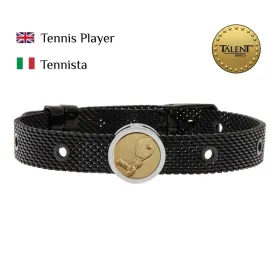 Unisex Käevõru Tennis Player Talent Jewels TJA-1-18-01-2-235 Must