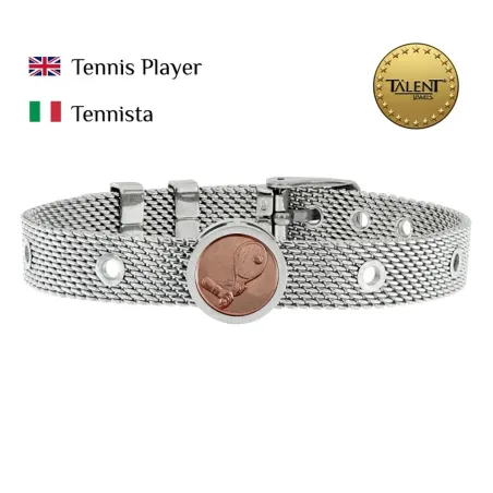 Unisex Käevõru Tennis Player Talent Jewels TJA-1-18-02-1-235 Hõbedane