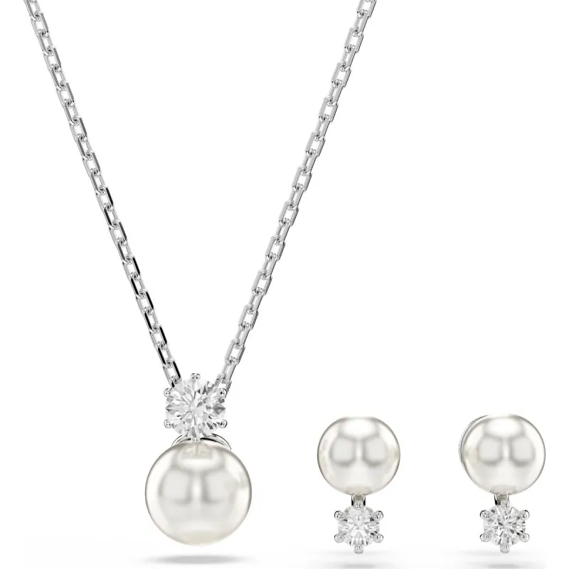 Naiste Kaelakee ja Kõrvarõngaste Komplekt Swarovski 5689624