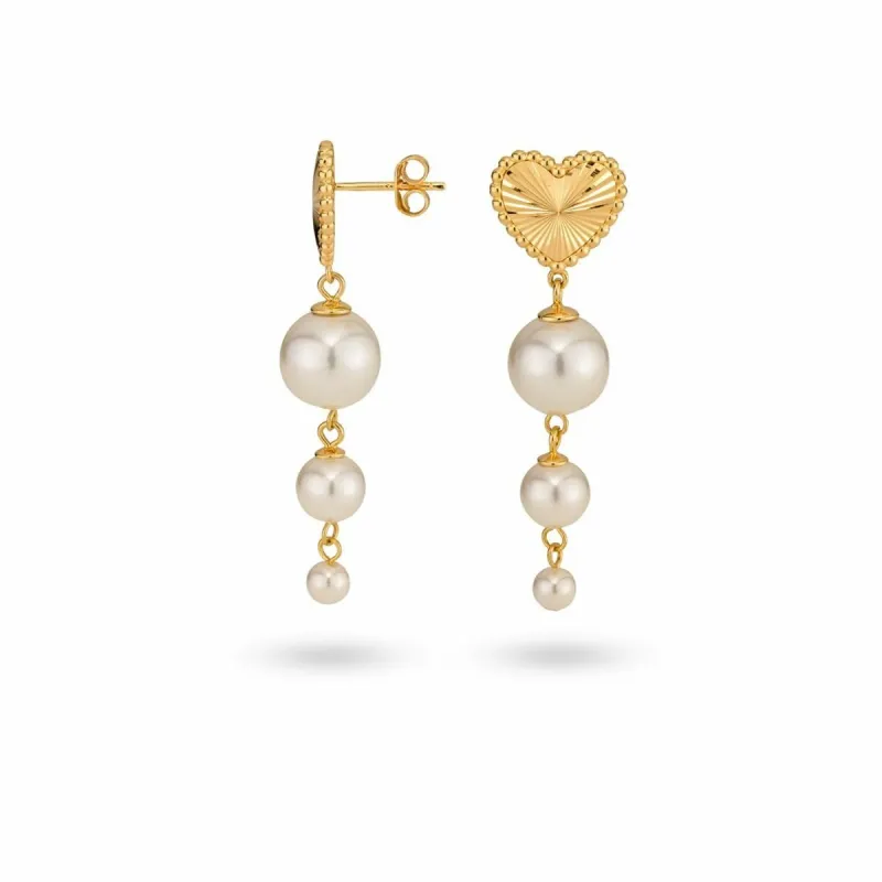 Ladies' Earrings 24KAE 42428Y Golden