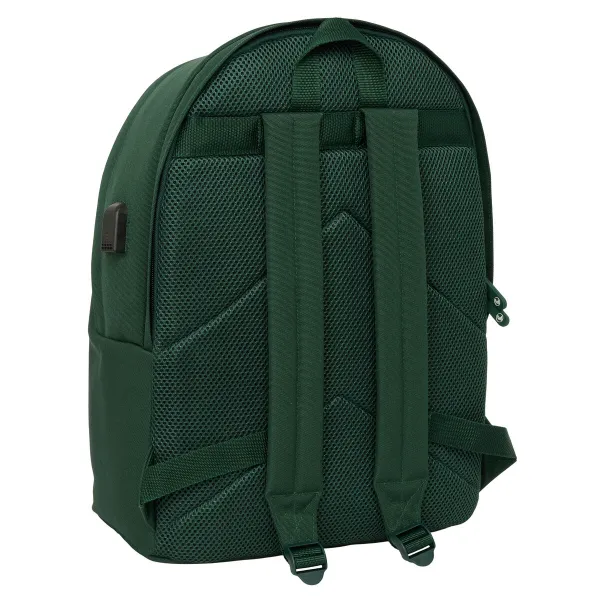 Rucksack for Laptop and Tablet with USB Output El Ganso Basics Green