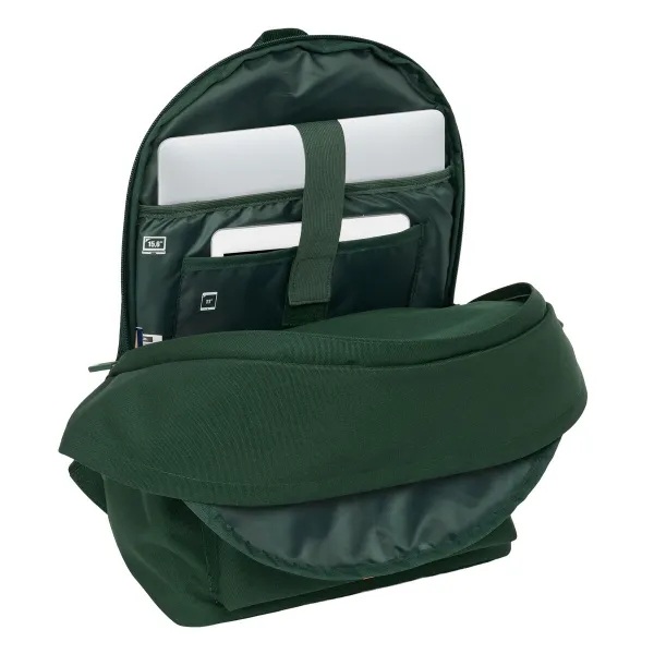 Rucksack for Laptop and Tablet with USB Output El Ganso Basics Green