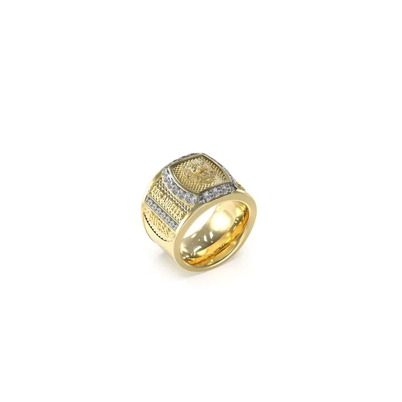Мужские кольца Guess JUMR05007JWYG64 Позолоченный