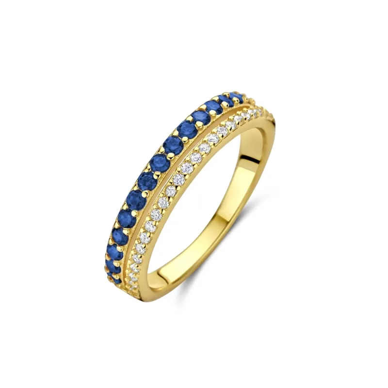Naiste Sõrmus New Bling 9NB-1576-52 12 Kuldne Sinine
