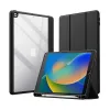 Crong PrimeFolio – iPad 10.2” (2021-2019) Case with Stand and Apple Pencil Storage (Black/Clear)