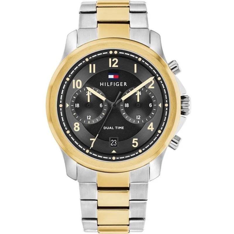 Мужские часы Tommy Hilfiger 1710627 Серебристый Позолоченный (Ø 43 mm)