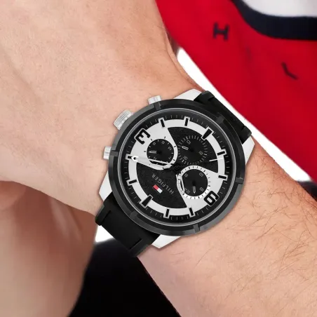 Laikrodis vyrams Tommy Hilfiger 1792074 Juoda (Ø 45 mm)