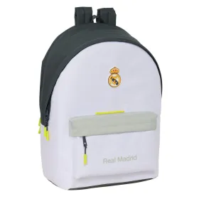 Kooliseljakott Real Madrid C.F. Valge 31 x 44 x 18 cm