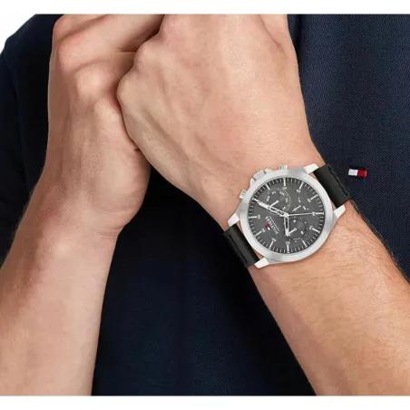 Мужские часы Tommy Hilfiger 1710521 Чёрный (Ø 46 mm)