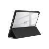Crong PrimeFolio – iPad 10.2” (2021-2019) Case with Stand and Apple Pencil Storage (Black/Clear)