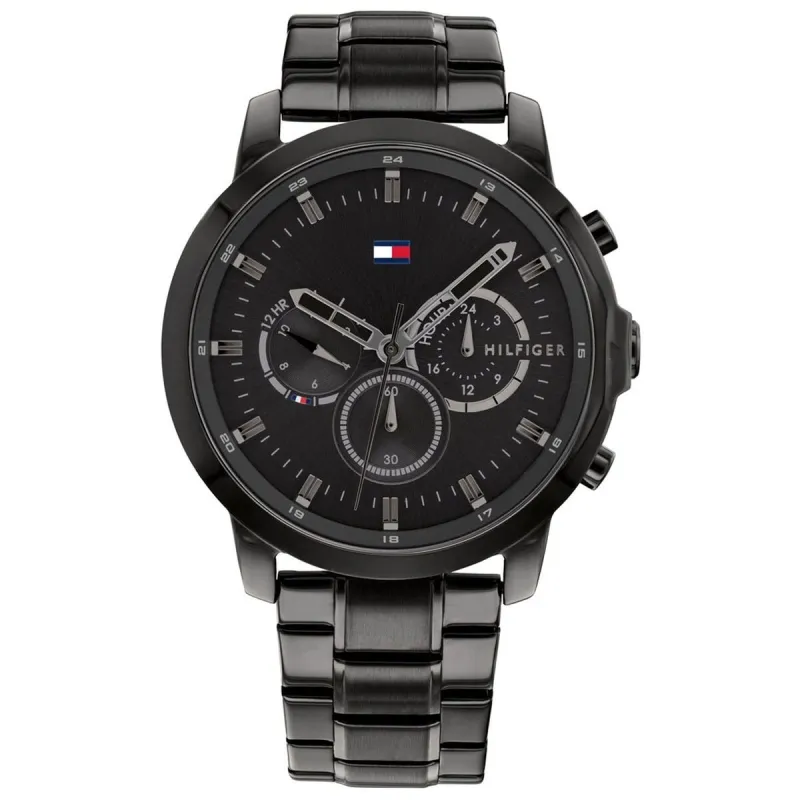 Vīriešu Pulkstenis Tommy Hilfiger 1791795 Melns (Ø 46 mm)