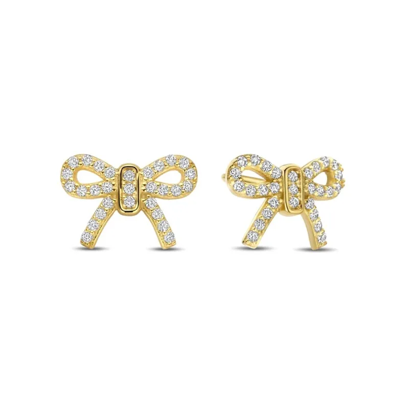 Ladies' Earrings New Bling 9NB-1551 Golden