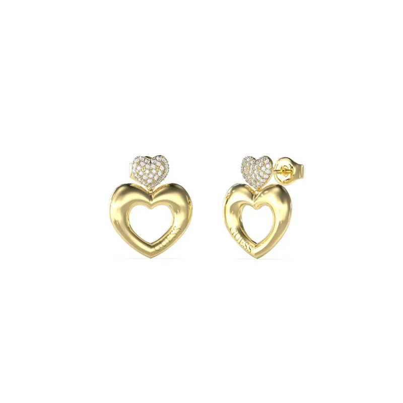 Moteriški auskarai Guess JUBE05209JWYGT-U Auksinis