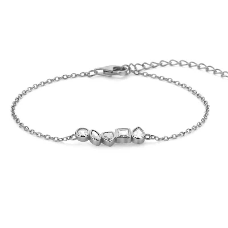 Naisten rannekorut New Bling 9NB-1571 Hopeinen