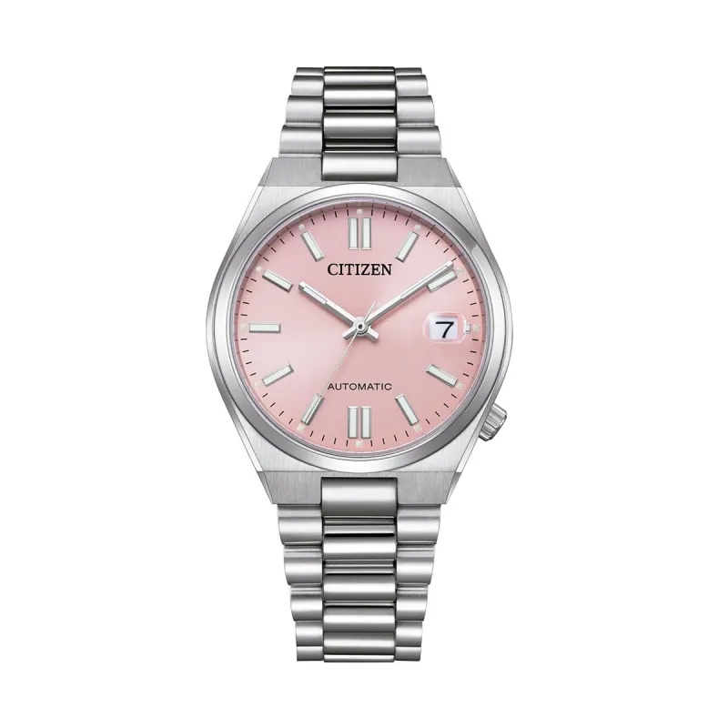 Unisex kellot Citizen TSUYOSA Automatic Hopeinen (Ø 37 mm)