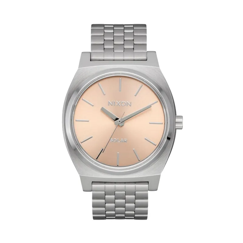 Мужские часы Nixon TIME TELLER SOLAR Серебристый