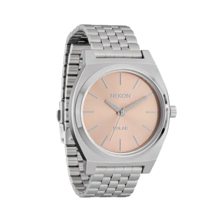 Miesten rannekellot Nixon TIME TELLER SOLAR Hopeinen