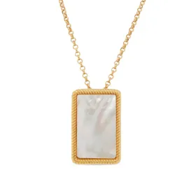 Ladies' Pendant Majorica 17789.00.1.N42.530.1 Golden White