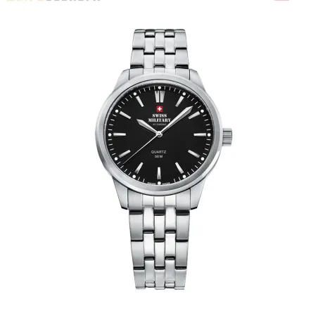Miesten rannekellot Swiss Military Chrono SMP36010.01 Hopeinen