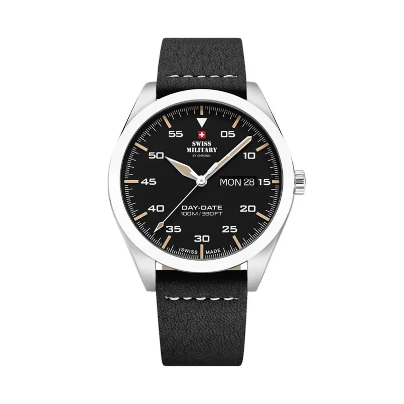Мужские часы Swiss Military Chrono SM34087.04 Чёрный
